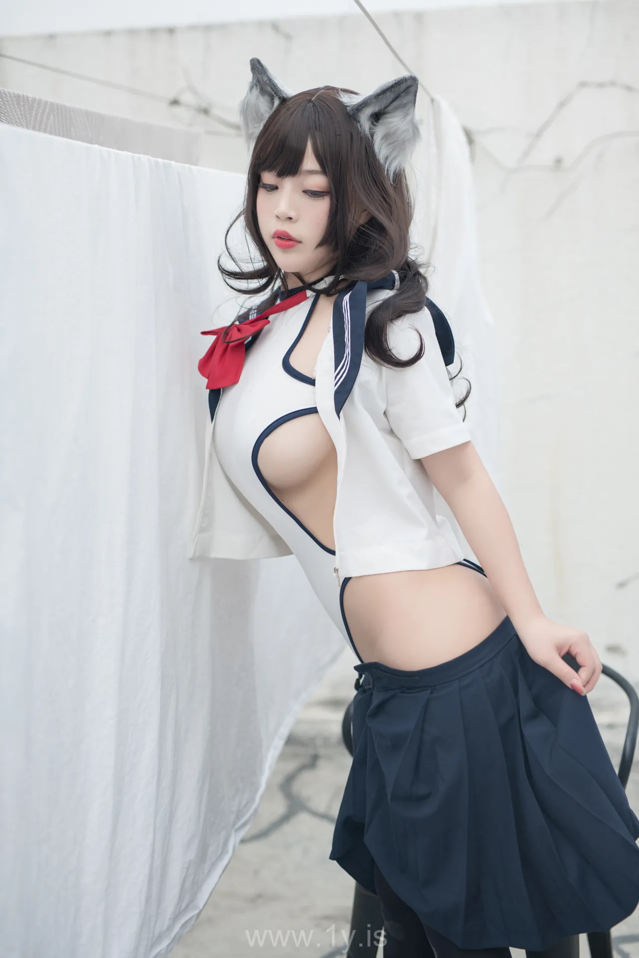 Coser@白烨 NO.051 魅惑狼姐姐-室外